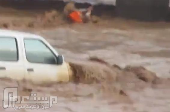 فيديو انقاذ شاب في حائل من الغرق