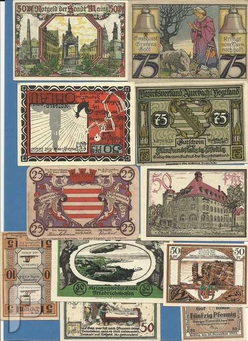 عملات المانية ورقية قديمة