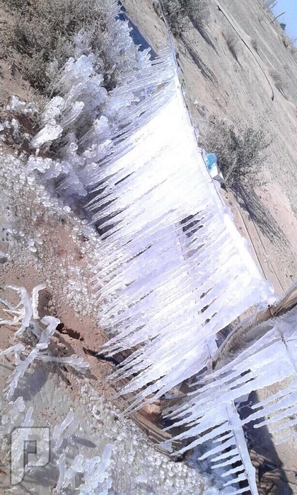 صور للجليد في السعودية!