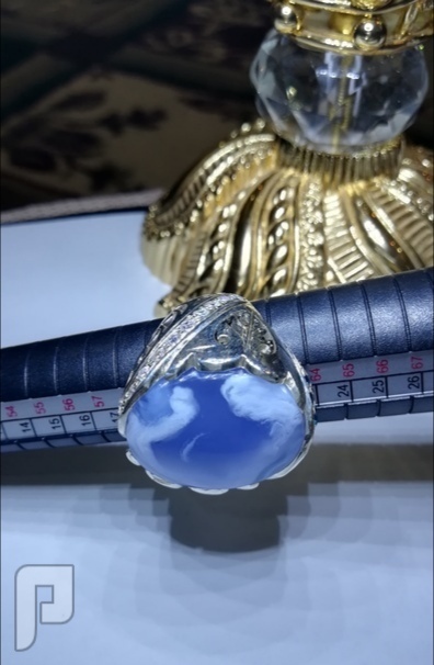 خاتم ملكي عقيق يماني طبيعي لوون نادر