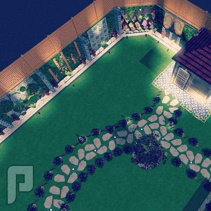تصميم حدائق 3d,2d منتزهات واستراحات واجهات