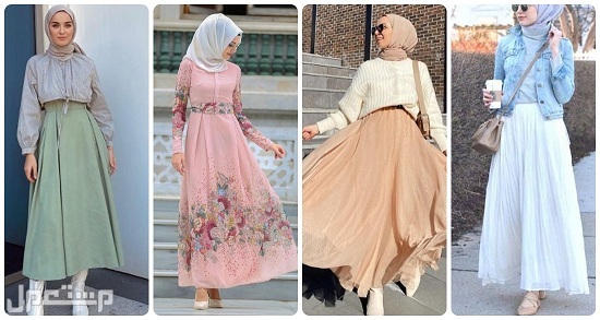 الألوان المشرقة لملابس المحجبات فى موضة أزياء 2022 أزياء 2022
