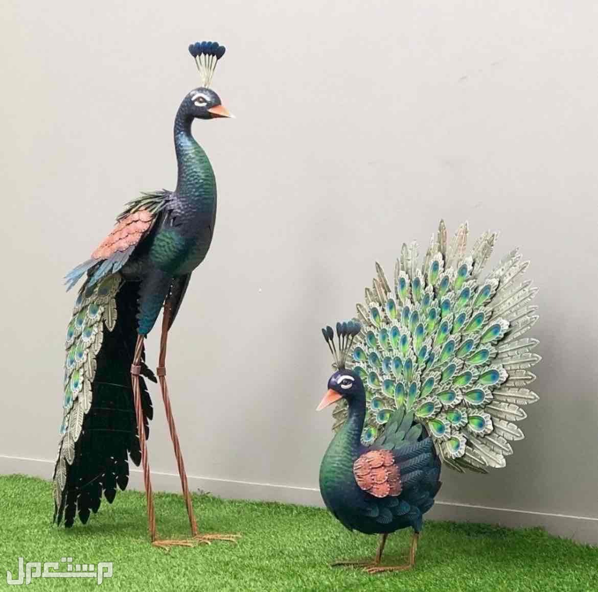 مجسم ديكور طاووس حديد