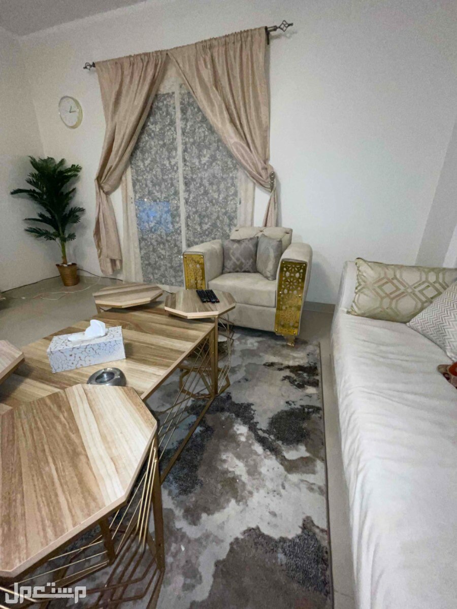 شقة غرفتين للإيجار في مدينة الملك عبداللة الاقتصاديه حي الواحه