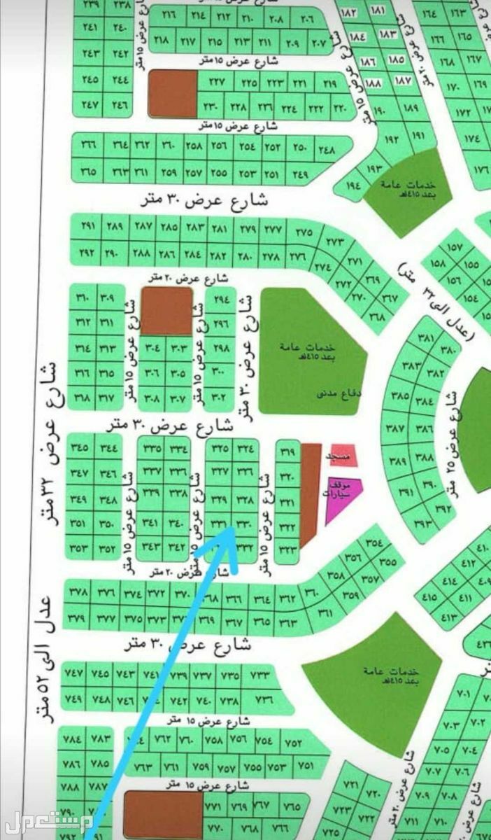 أرض للبيع في حي الياقوت - جدة بسعر 800 ألف ريال سعودي قابل للتفاوض