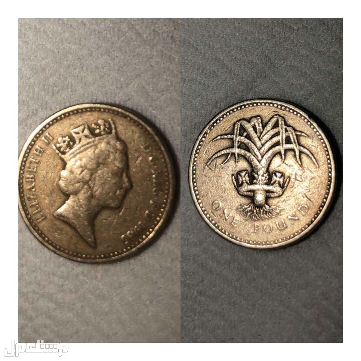 عملات معدنية متنوعة و قديمة One pound 1985