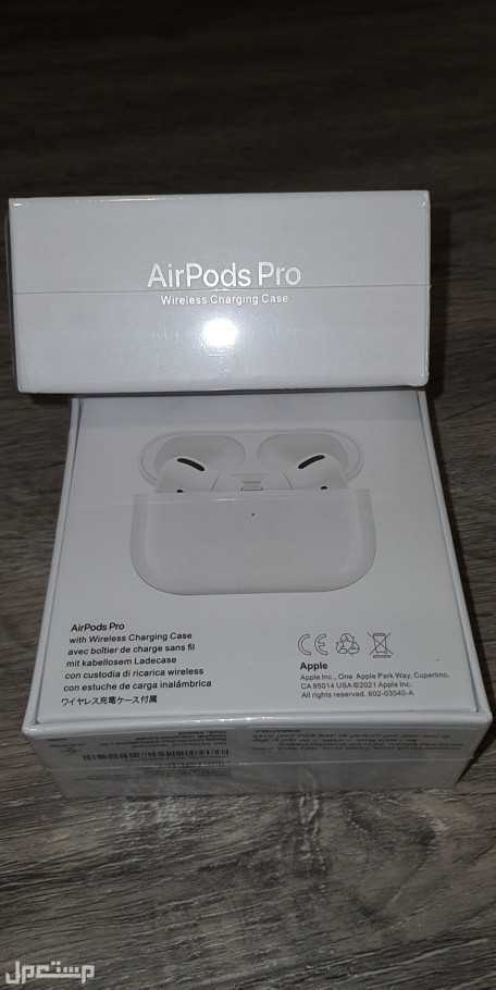 سماعة AirPods Pro الاصلية من Apple جديدة بكرتونها وبقراطيسها
