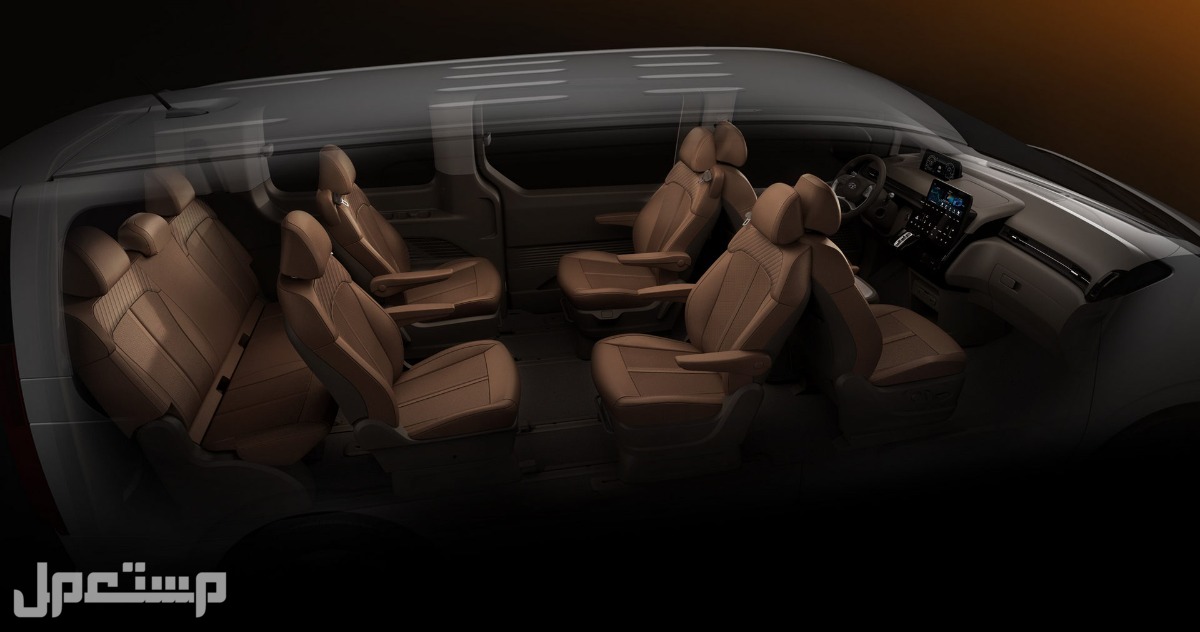 رسميًا| صور سيارة هيونداي ستاريا 2023 شكل تخيلي للمقاعد