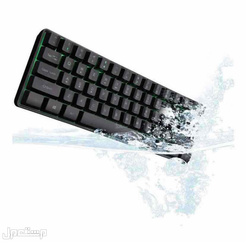 لوحة مفاتيح للألعاب سلكية ضد الماء بإضاءة RGB خلفية و61 مفتاحاً في الرياض بسعر 99 ريال سعودي