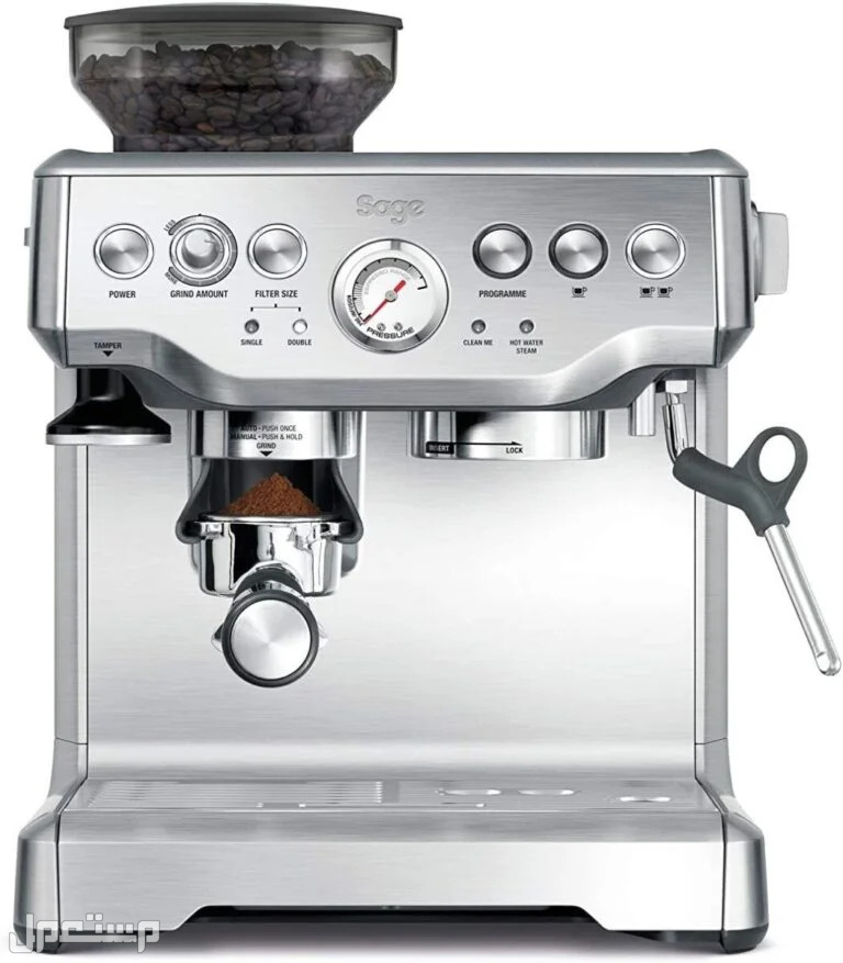 افضل ماكينات قهوة 2023 في جيبوتي Sage The Barista Express Impress