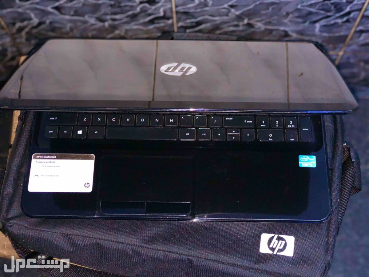 HP Laptop . .  ——————— -Intel core i3 -Third generation (3th gen) -Processor 13 -Ram 4 gb -Hard 500 gb -Black colour  - one time use (الكارت داخلي فقط)