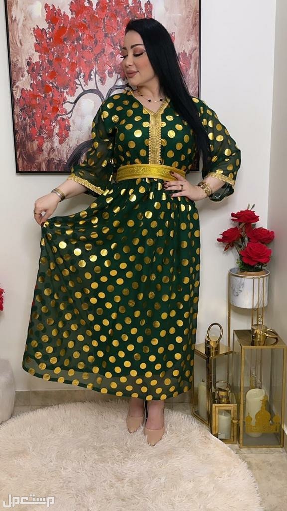 فستان شيفون هندي مرايا