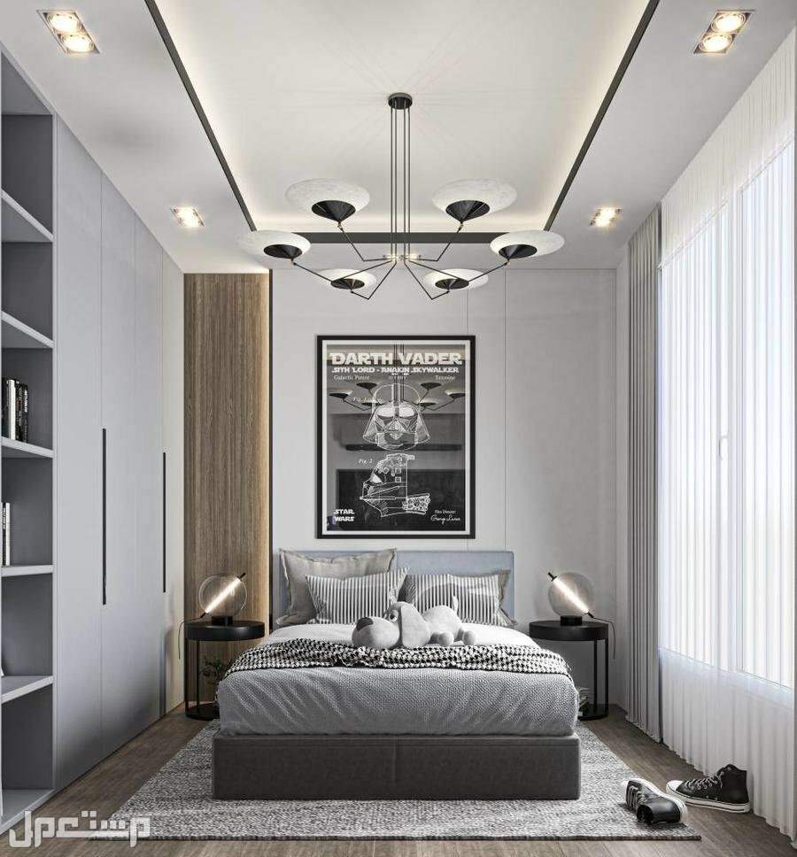 تصميم غرفة نوم مودرن.. 7 نصائح هامة يجب مراعاتها في الجزائر إضاءة غرفة نوم