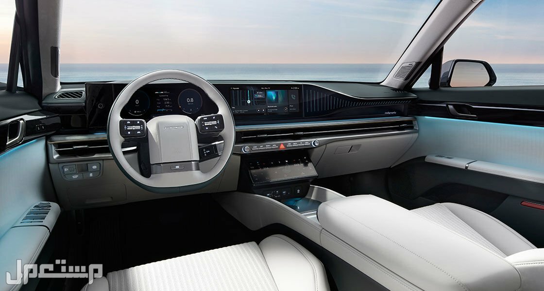 سيارة هيونداي أزيرا 2023 مواصفتها و اسعارها و جميع الفئات في الإمارات العربية المتحدة سيارة هيونداي أزيرا 2023 من الداخل