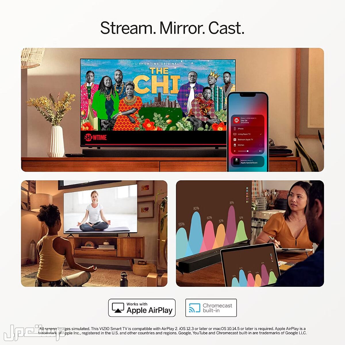 تلفزيونات فيزيو.. المواصفات والأسعار تلفزيون فيزيو VIZIO 24 بوصة D-Series Full HD 1080p Smart TV