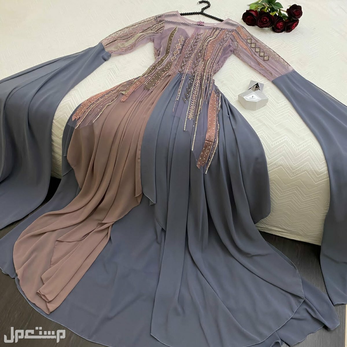 فستان سهره البتول الجديد تصميم حصري