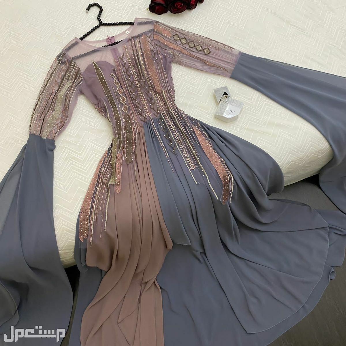 فستان سهره البتول الجديد تصميم حصري