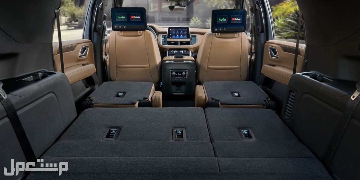 سيارة شيفروليه سوبربان Chevrolet SUBURBAN 5.3L LT 4WD 2023 مواصفات وصور واسعار مقاعد قابلة للطي سيارة شيفروليه سوبربان 2023