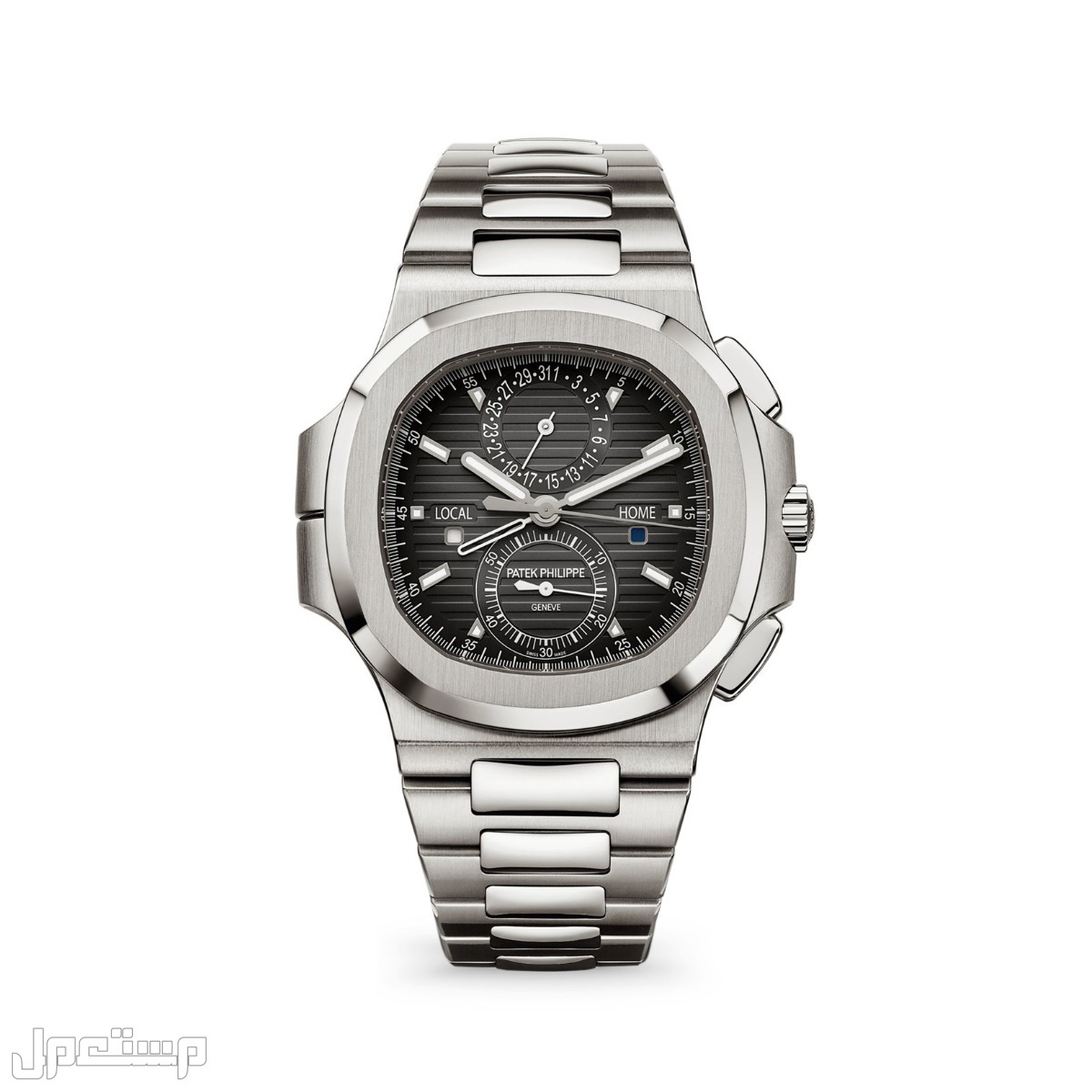 ساعة باتيك فيليب ومميزاتها ساعة Patek Philippe Nautilus Dual Time 5990