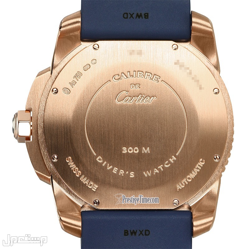 ساعة كارتير cartier الرجالية ظهر ساعة ساعة كاليبر دي كارتييه للرجال  WGCA0010