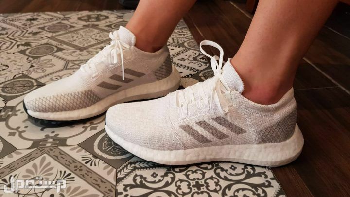 أشهر أحذية اديداس شكل حذاء Adidas Pureboost Go في القدم