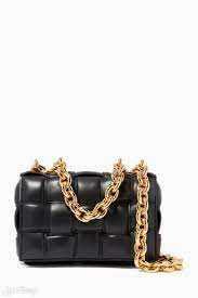 أفضل شنط بوتيغا حقيبة Chain Cassette in Nappa Bag باللون الأسود