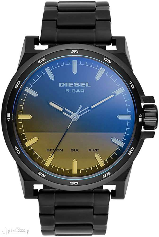 أشهر ساعات ديزل ساعة D-48 Three-Hand Black Stainless Steel Watch