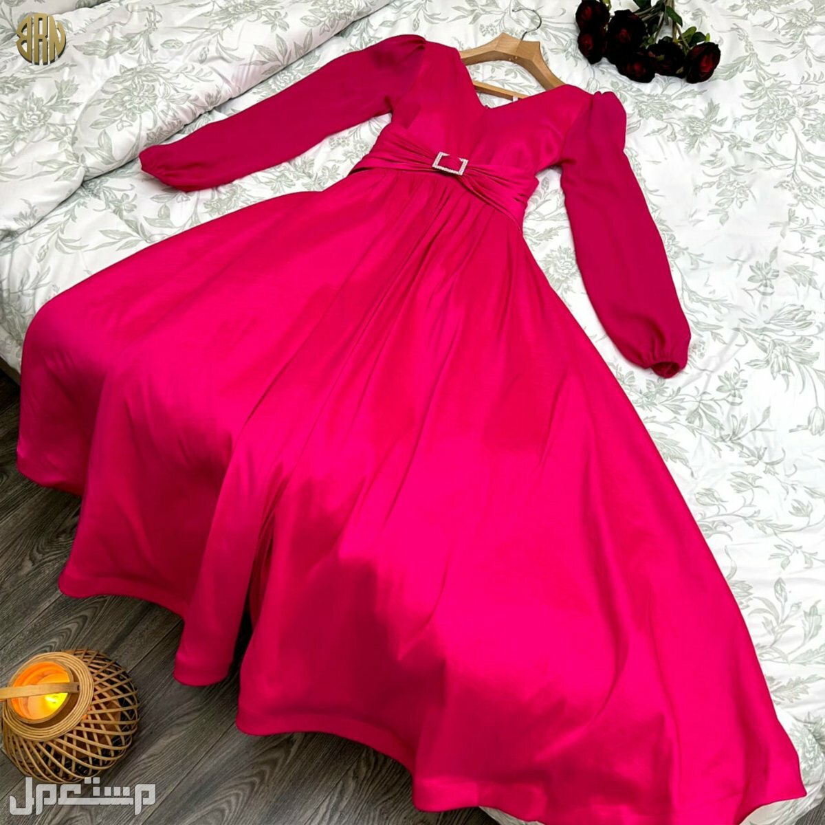 فستان العيد لون مميز سعر مناسب جميع المقاسات متوفره
