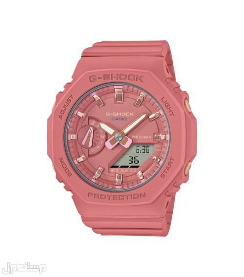 أفضل 5 ساعات كاسيو حريمي ساعة  G-Shock باللون الوردي