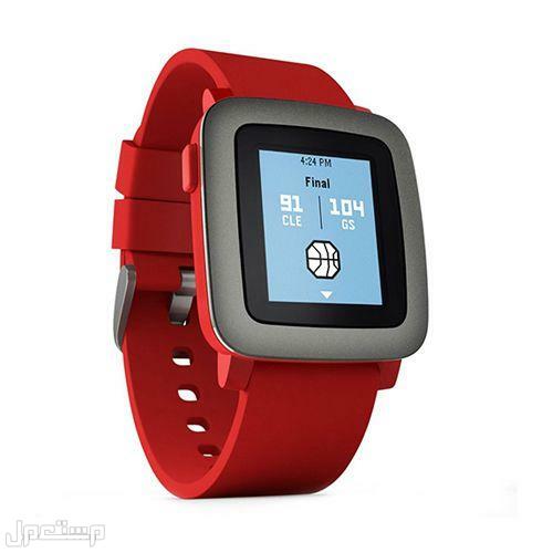 أفضل وأجمل ساعات يد ذكية يمكن أن تهديها لطفلك في جيبوتي Pebble Time Smartwatch.