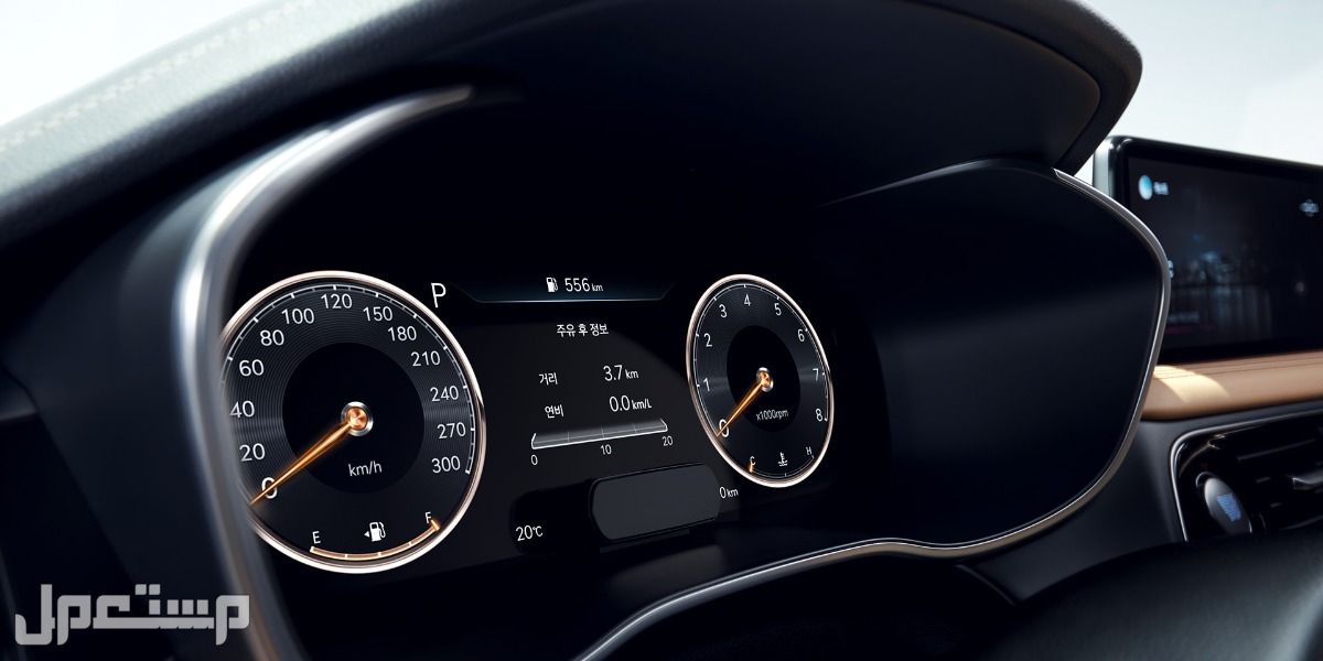 سيارة جينيسيس جي 70 بريميوم Genesis G70 Premium 2023 مواصفات وصور واسعار شاشة عداد سيارة جينيسيس جي 70 Genesis G70 2023