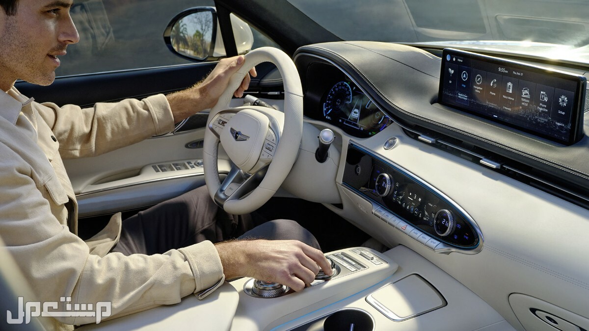 سيارة جينيسيس جي في بريستيج 70 Genesis GV70 Prestige 2023 مواصفات وصور واسعار مقصورة القيادة سيارة جينيسيس جي في 70 Genesis GV70 2023