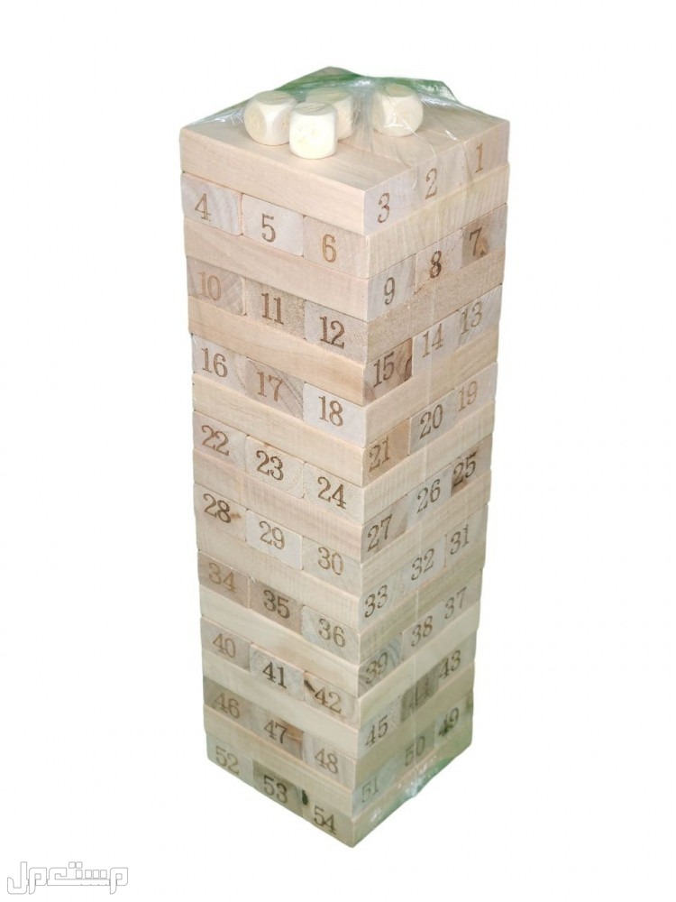 لعبة الجينجا الخشبية 54 قطعة متوفره للطلب لكل المدن والتوصيل والشحن مجانا