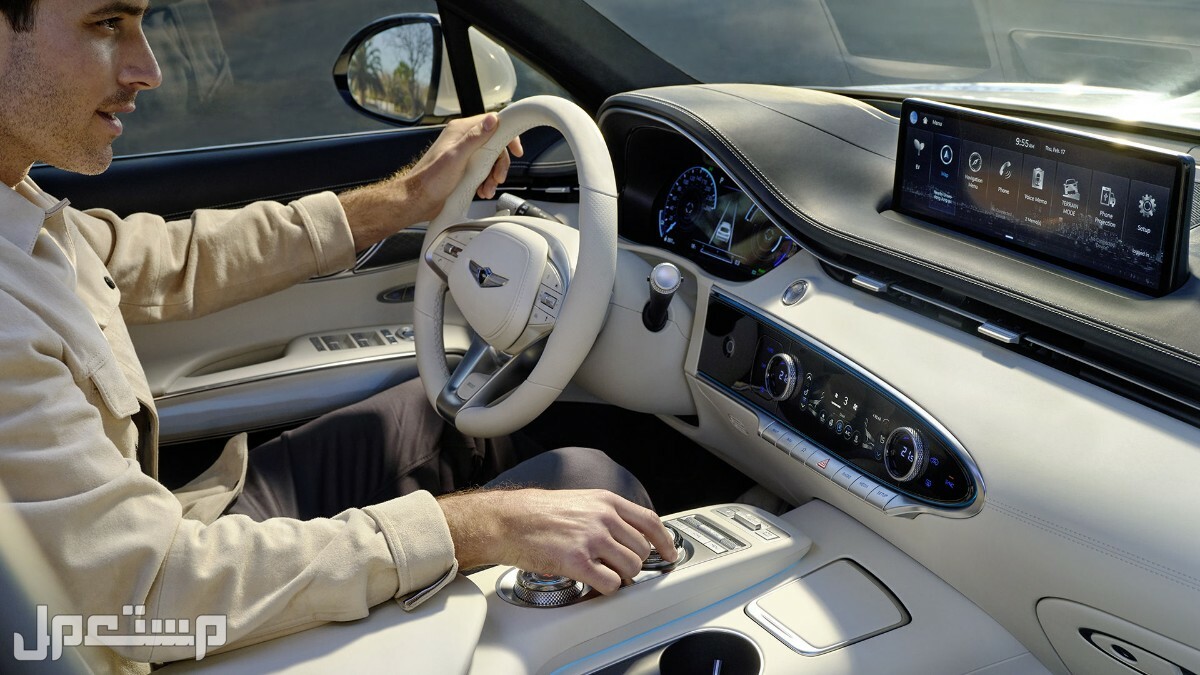 سيارة جينيسيس جي في بلاتنيوم 70 Genesis GV70 Platinum 2023 مواصفات وصور واسعار مقصورة القيادة سيارة جينيسيس جي في 70 Genesis GV70 2023