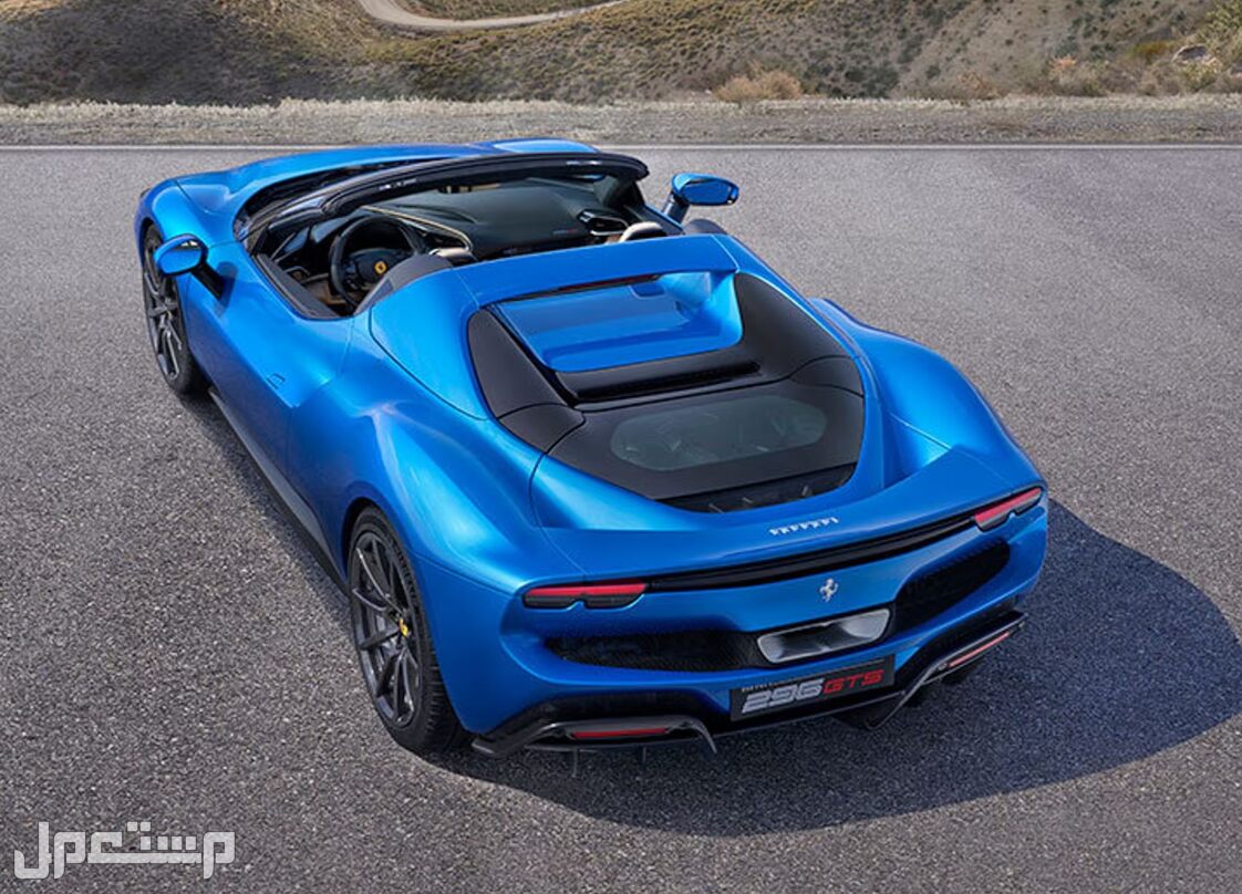 فيراري 296 GTS 2023 صور اسعار مواصفات وفئات فيراري 296 GTS 2023 من زاوية علويّة