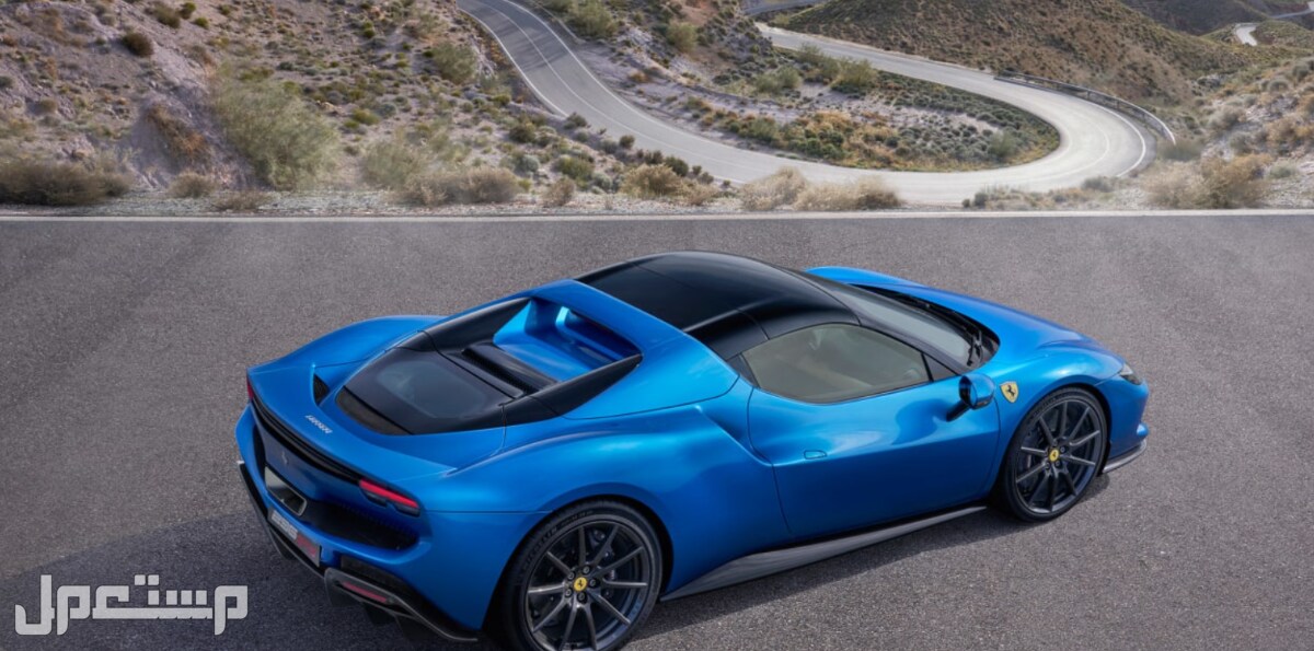 فيراري 296 GTS 2023 صور اسعار مواصفات وفئات زاوية من عرض فيراري 296 GTS 2023