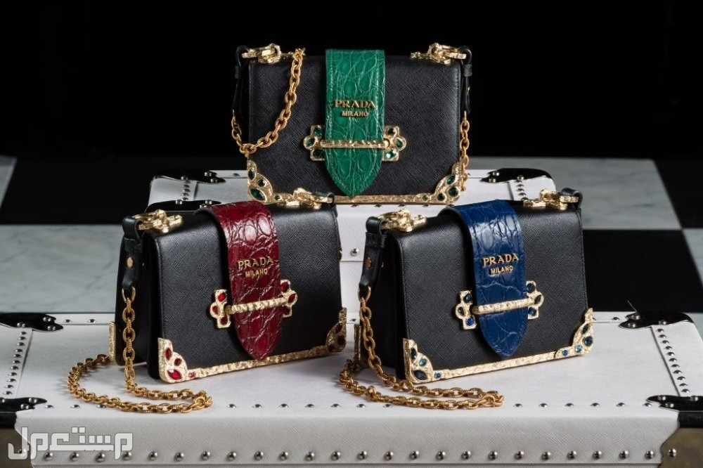 أسماء ماركات الشنط مع الصور حقائب برادا متوسطة الحجم