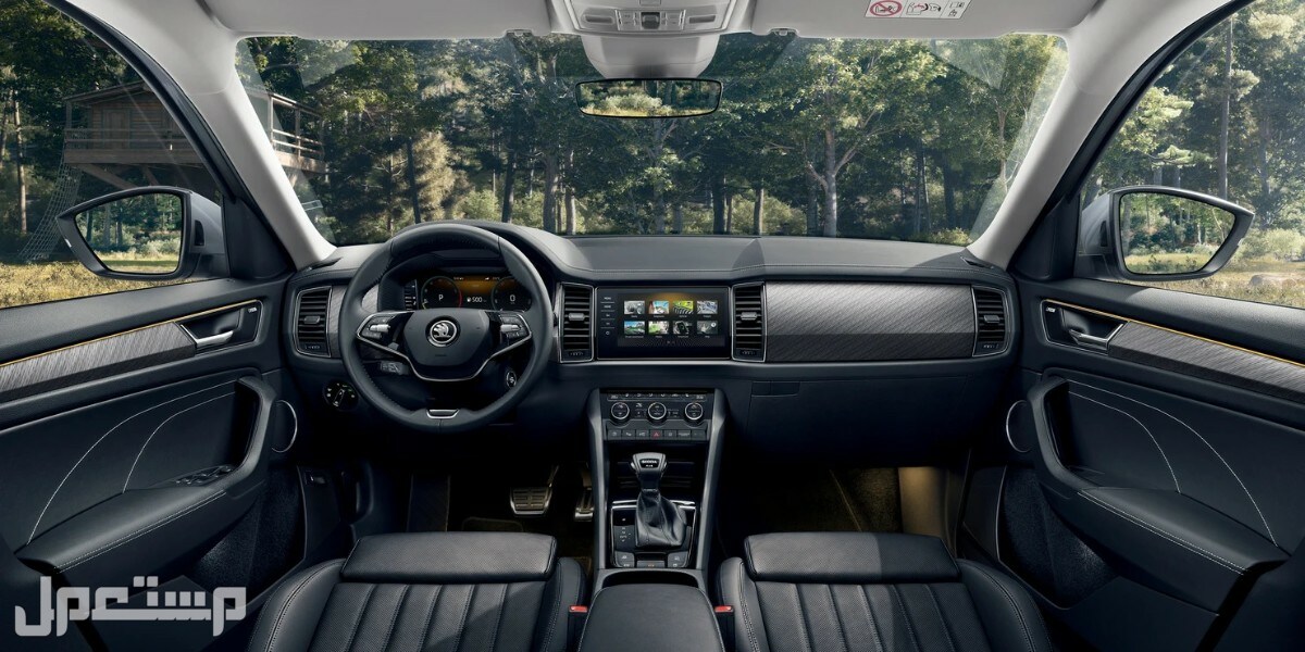 سيارة سكودا كودياك SKODA KODIAQ TSI Style AWD 2.0 2023 مواصفات وصور واسعار مقصورة القيادة سيارة سكودا كودياك SKODA KODIAQ 2023