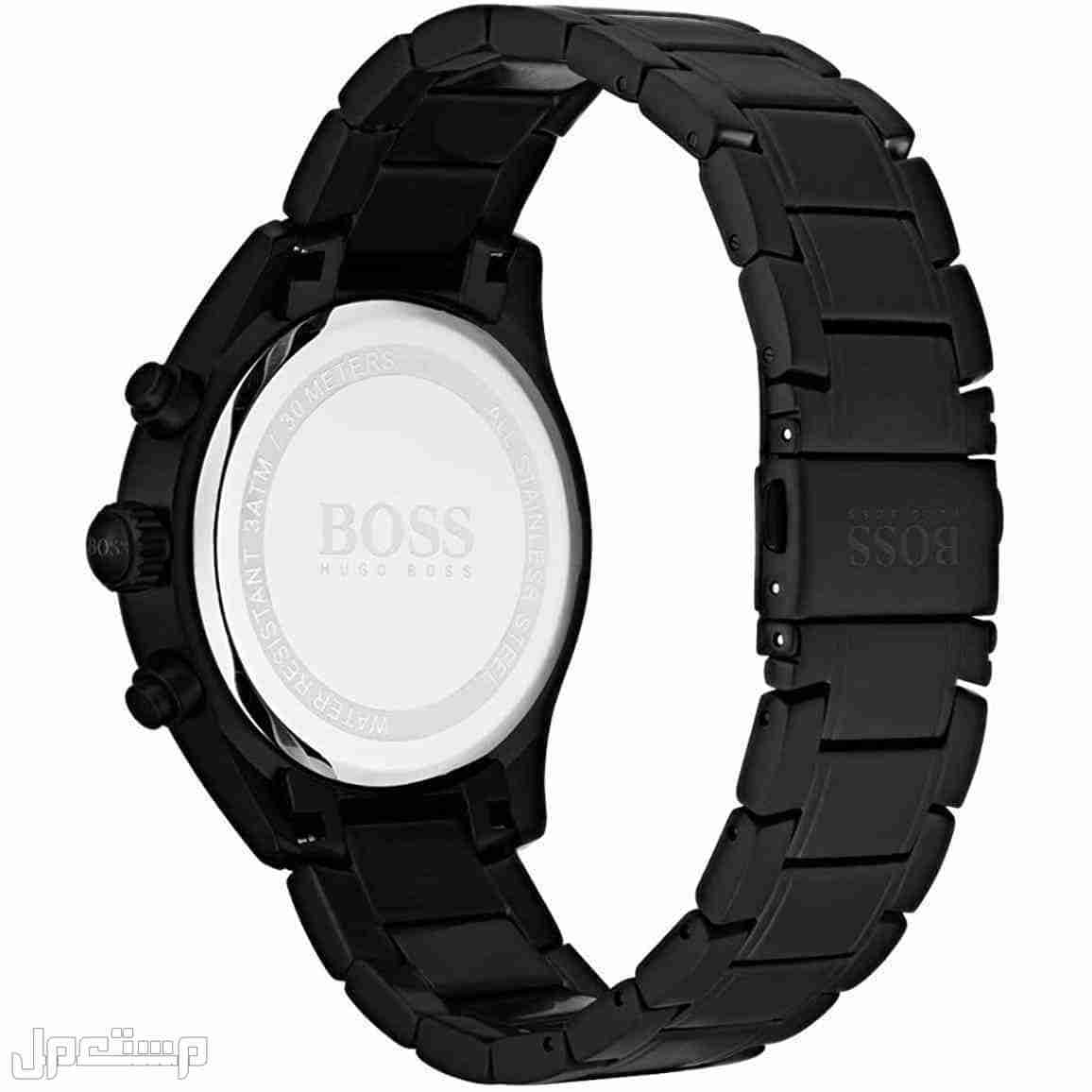 أفضل ساعات بوس Boss الأكثر مبيعا هذا العام وأسعارها ساعة 1513676-hugo-boss-watch-men-black-metal-grand-prix-3