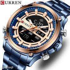 أسعار ساعات curren كورين ومواصفاتها تفاصيل ساعة CURREN GOLD AND BLUE DIAL MEN \CUR195