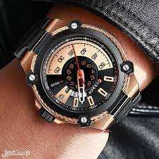 أسعار ساعات curren كورين ومواصفاتها شكل ساعة CURREN BLACK N WHITE DIAL \ CUR184 أثناء الارتداء