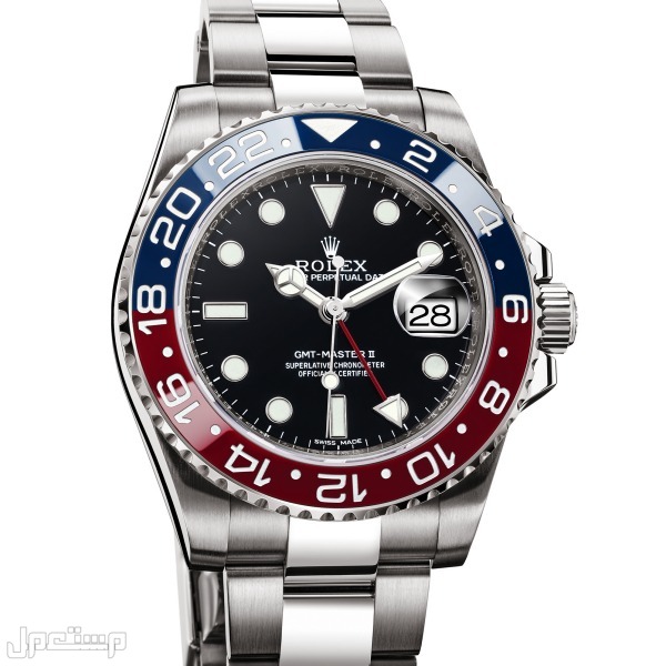 اسعار ومواصفات ساعات رولكس Rolex   ديت جست الأصلية سعر ساعة جي ام تي ماستر 2 الأصلية بالذهب الأبيض