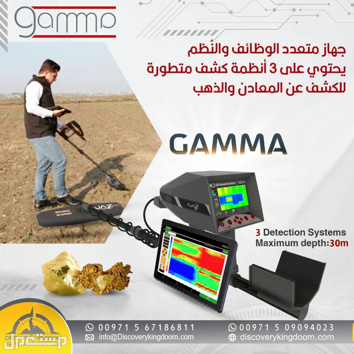 اجهزة كشف الدفائن و الفراغات غاما | Gamma