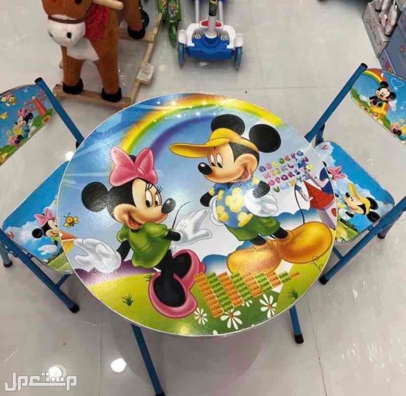 طاولة اطفال مستديرة مع 2 كرسي