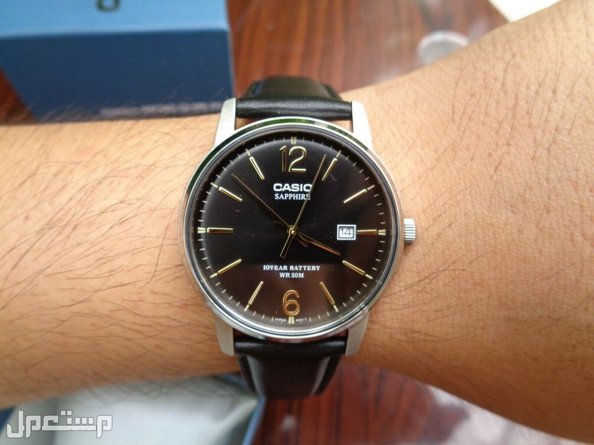 أنواع ساعات كاسيو Casio ساعة Casio MTS-110 باللون الأسود