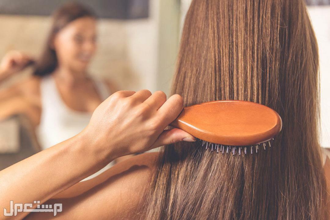 الطريقة الصحيحة لغسل الشعر تمشيط الشعر بالفرشاة