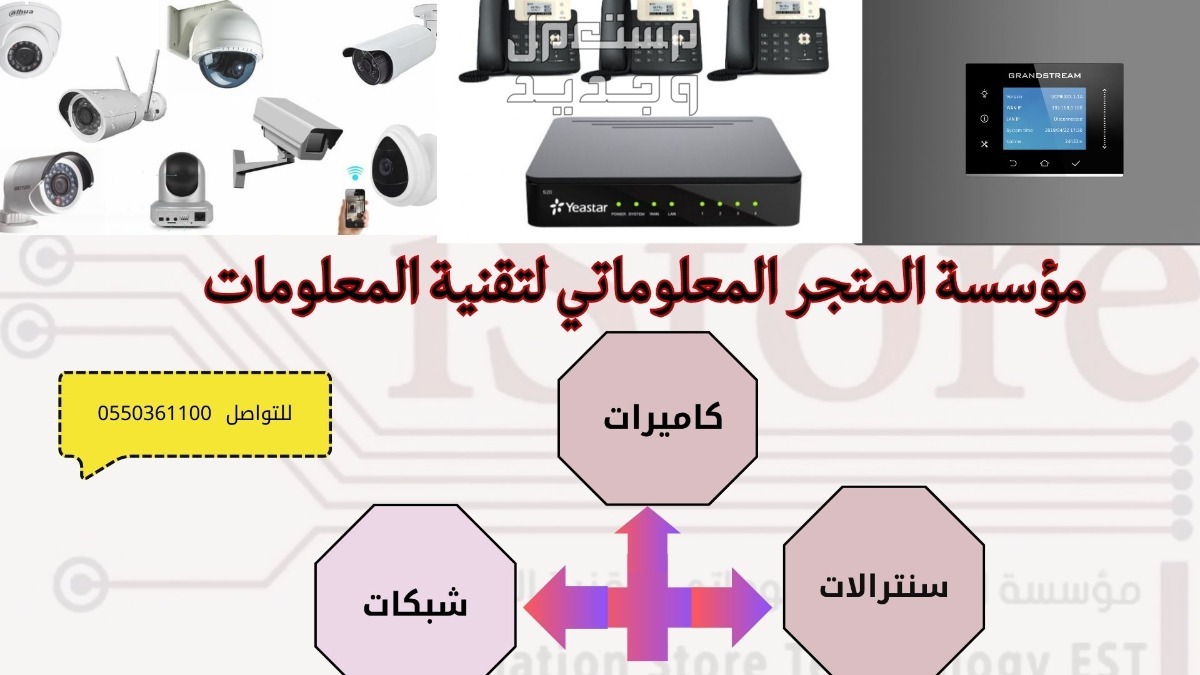 صيانة وتوريد وتركيب سنترالات - كاميرات مراقبة - اكسس بوينت في الرياض