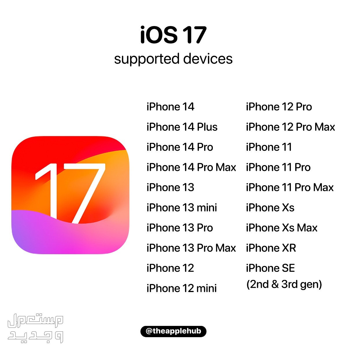 تعرف على الاجهزة التي تدعم iOS 17 في الأردن الهواتف التي تدعم تحديث ابل الجديد