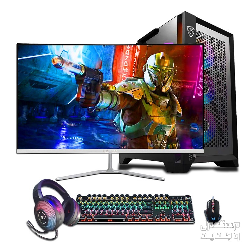 تعرق على جهاز كمبيوتر مكتبي CyperpowerPV Gamer Xtreme VR المخصص للألعاب جهاز كمبيوتر مكتبي