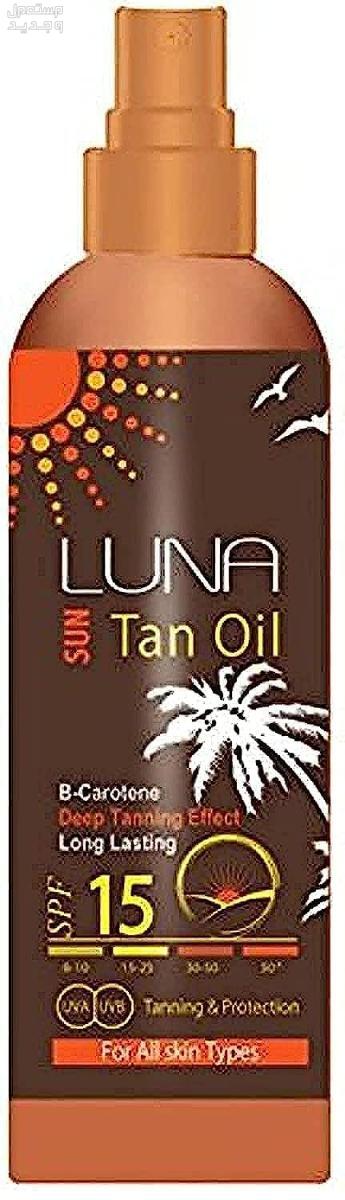 أفضل زيت تان للجسم تفاصيل عبوة زيت Luna Tan Oil